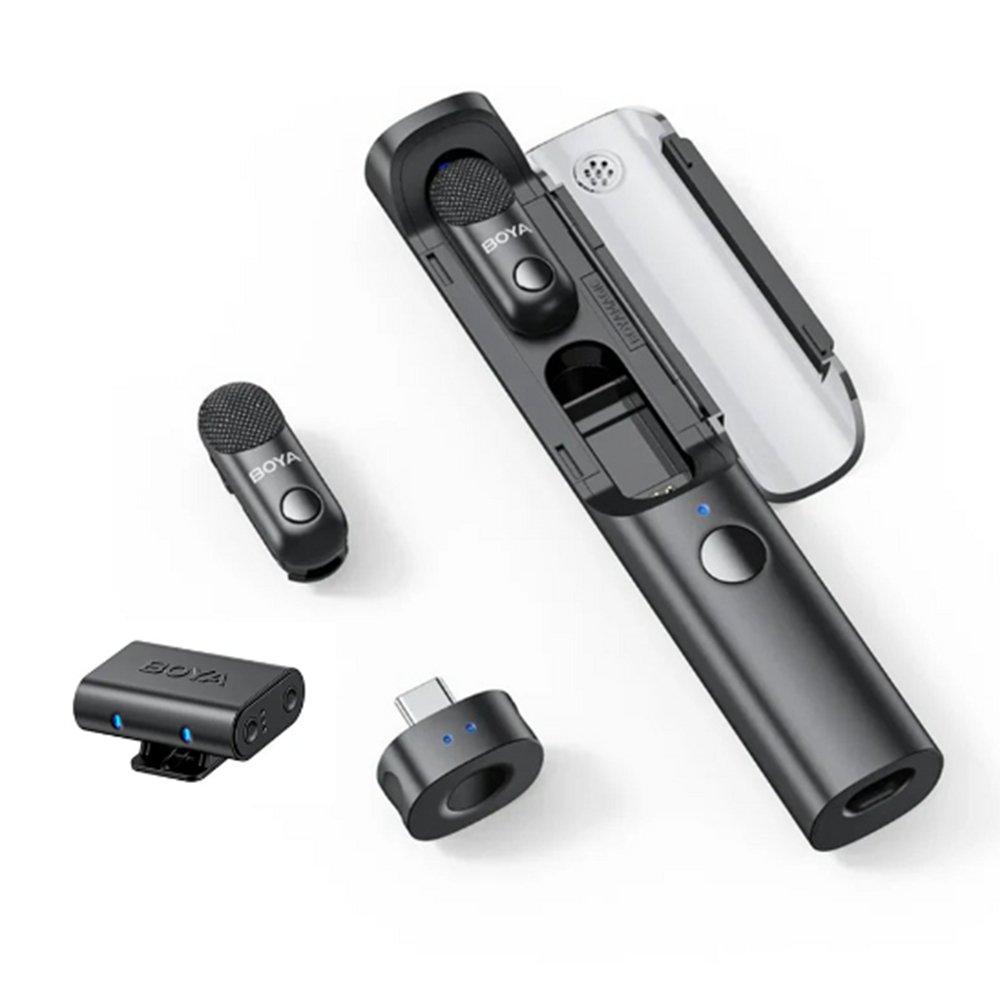 

Boya magic-03 wireless microphonetype-c +aux connector - black