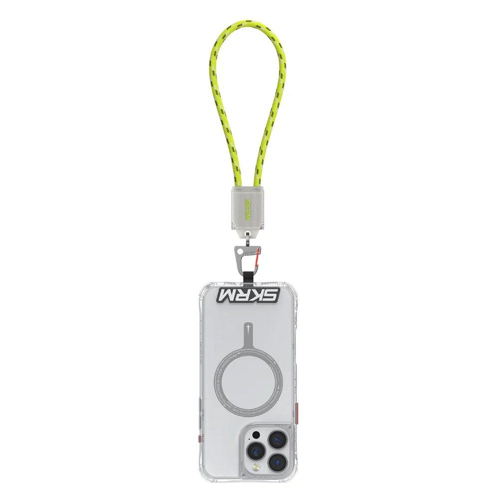 

Skinarma dyno ve 2 in 1 hand strap and charging cable c to c yellow