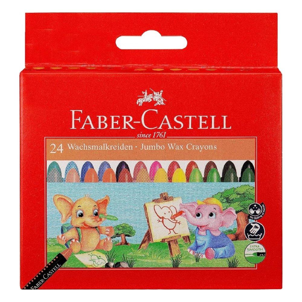 

Faber-castell jumbo wax crayons 24 color 90mm, fcin120039