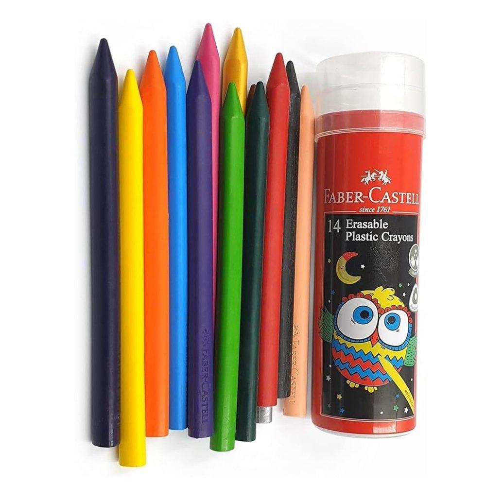 

Faber-castell plastic crayons 12 color 90mm in a metal tin, fcin122812