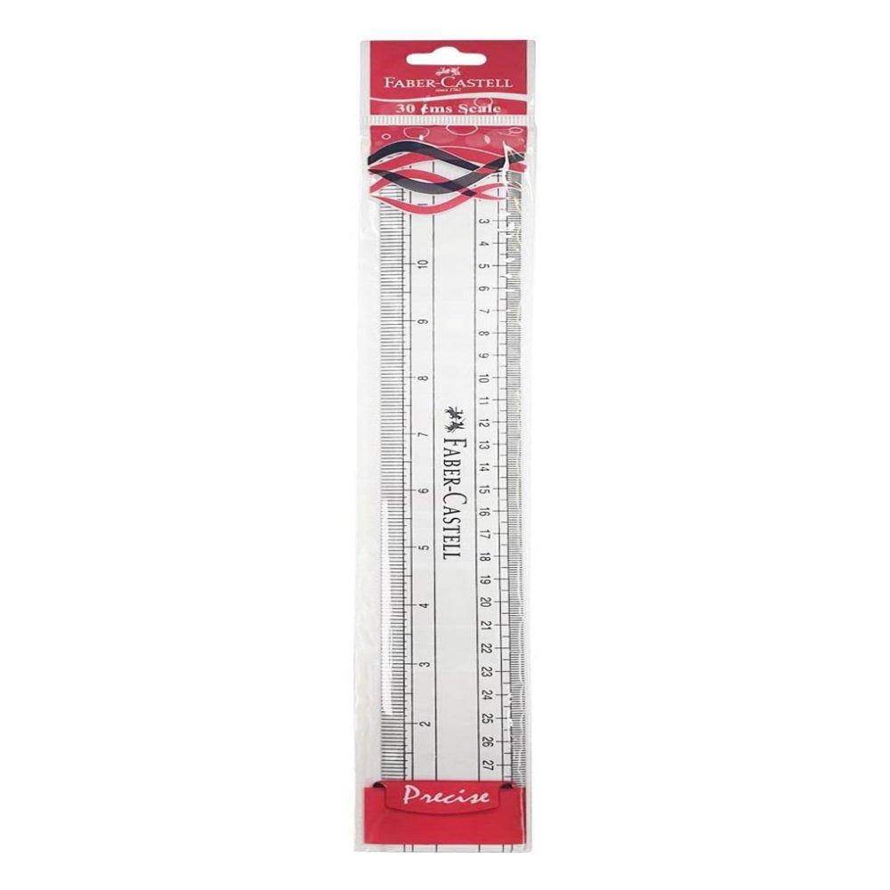 

Faber-castell clear broad plastic ruler 30cm-12", fcin171220 -10