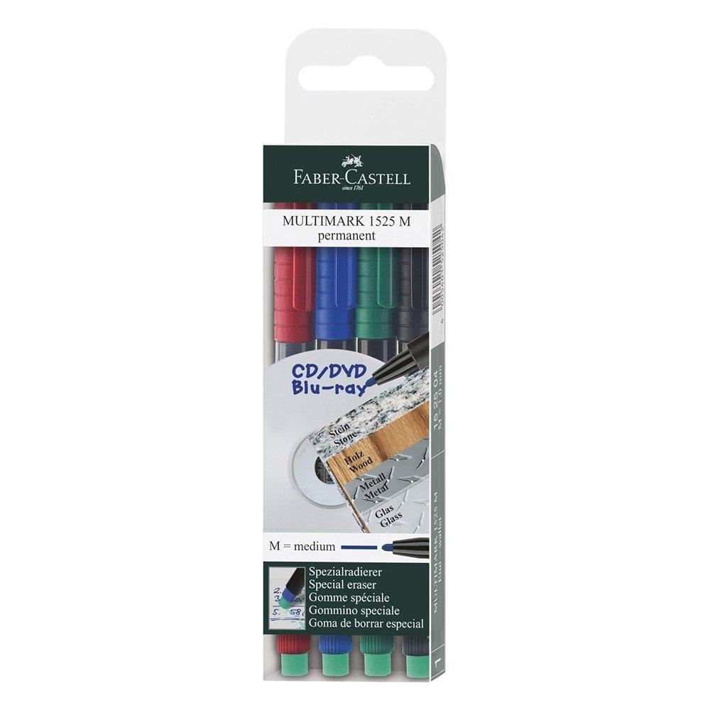 

Faber castell multi permanent marker medium pack of 4, fc152504