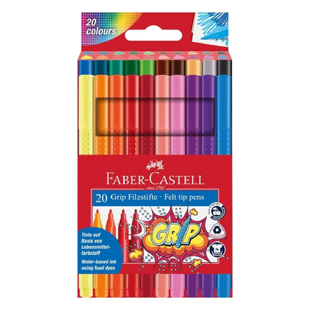 

Faber-castell grip color markers - 20 washable markers, fc155320