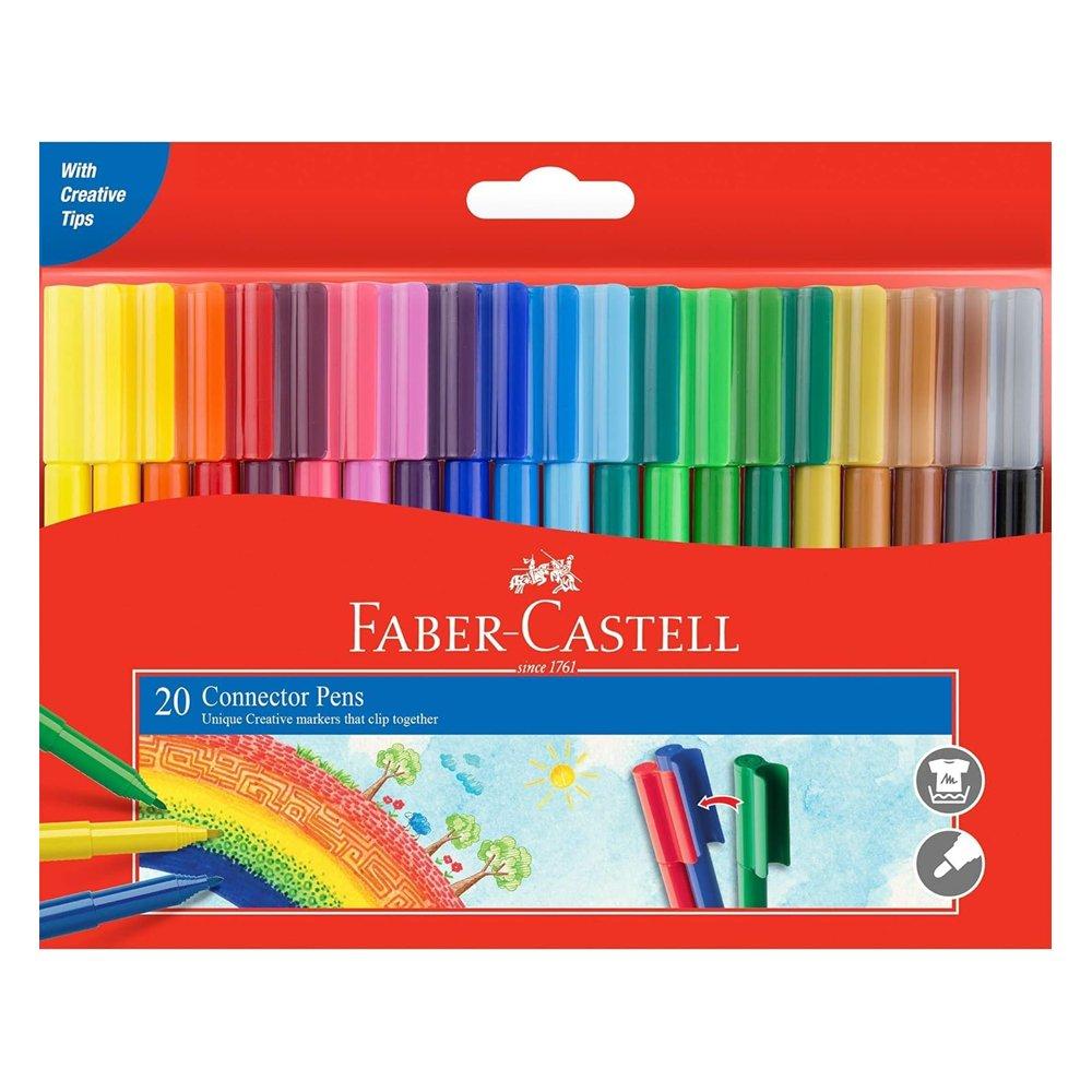 

Faber-castell felt-tip connector pens, 20 colors, fci11200 – multicolor