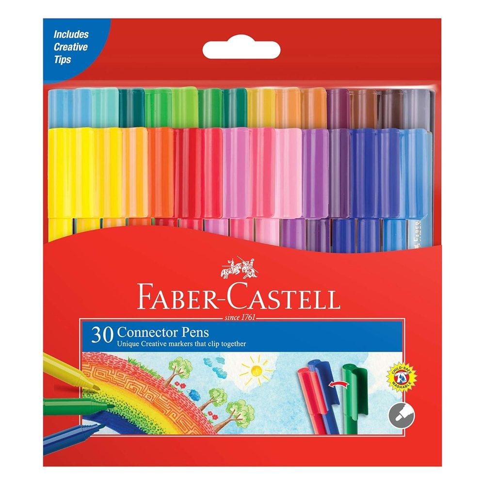 

Faber-castell felt-tip connector pens, 30 colors, fci11300 – multicolor
