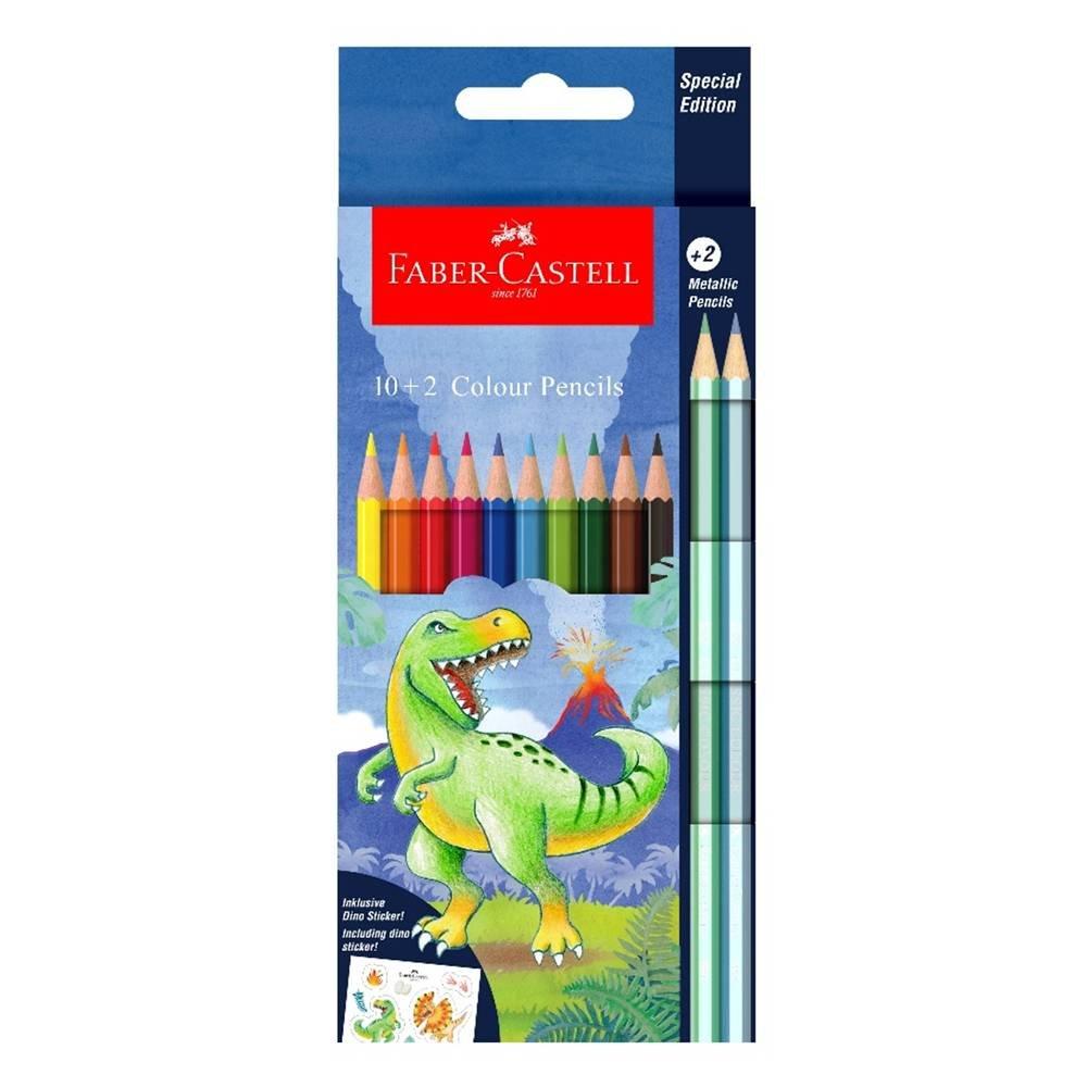 

Faber castell dino special edition classic color pencils, 12pc, fci115125- multicolor