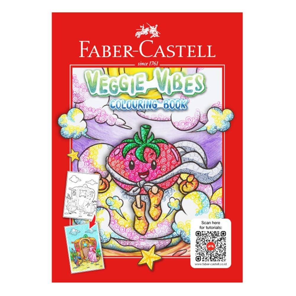 

Faber castell veggie vibes creative coloring book, fci104020- multicolor