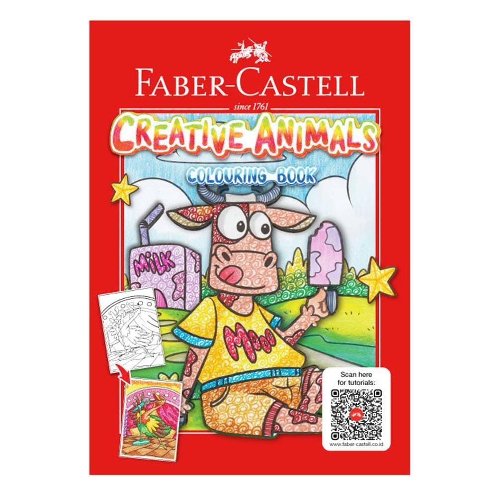 

Faber castell creative animal coloring book, fci104023- multicolor