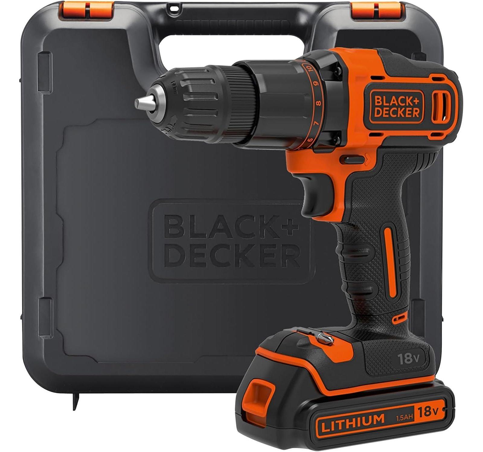 

Black+decker 18v hammer drill, chargeable, cordless, bcd700s1k-gb
