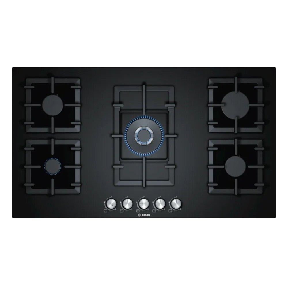 

Bosch 90cm built in gas hob, ppq9b6o90m - black