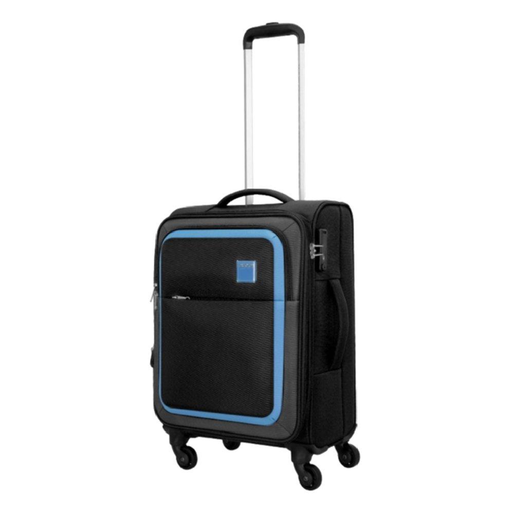

American tourister seville 4 wheel polyester soft trolley, 57 cm, black