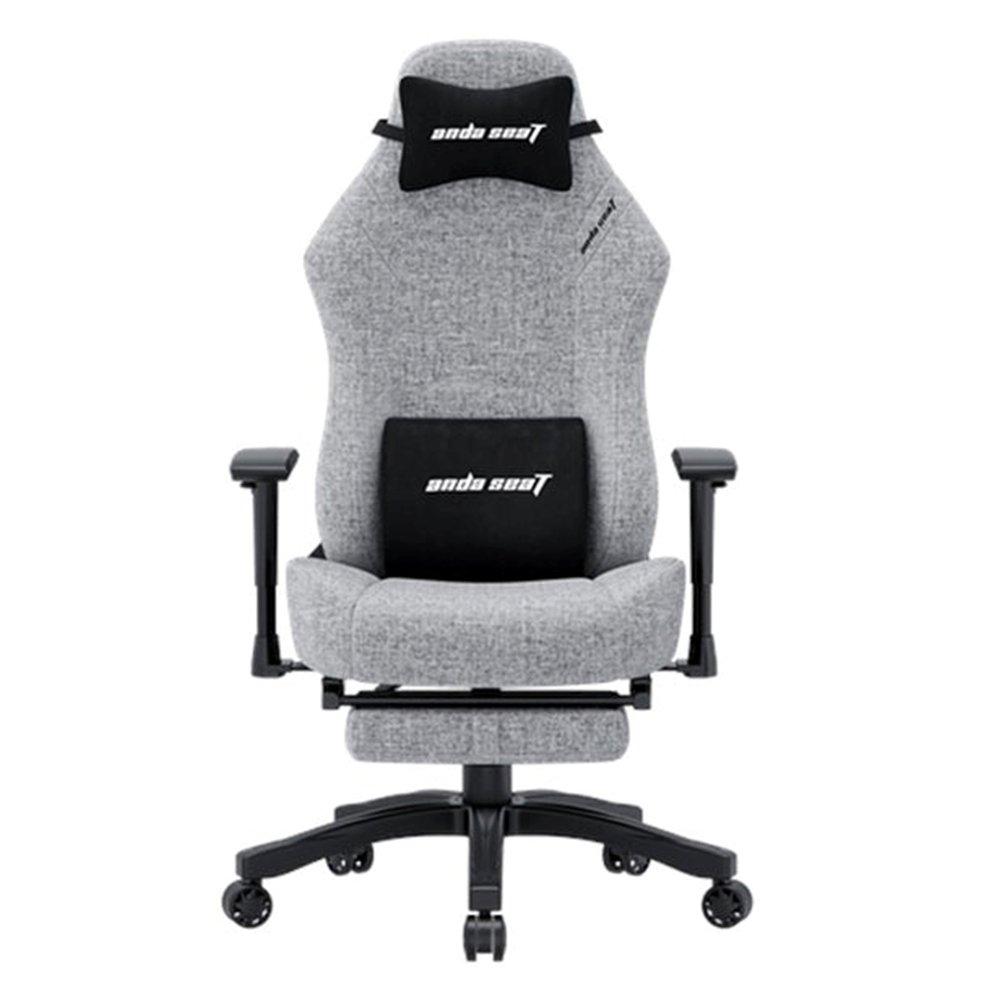 

Andaseat luna pro fabric gaming chair with footrest - grey
