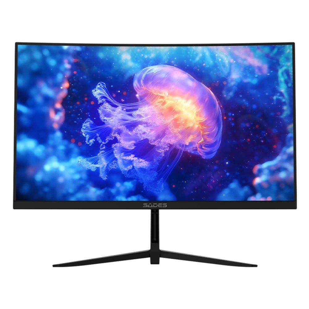 

Sades nc-pelagia 24" fhd curved gaming monitor, sc-cj04f24b - black
