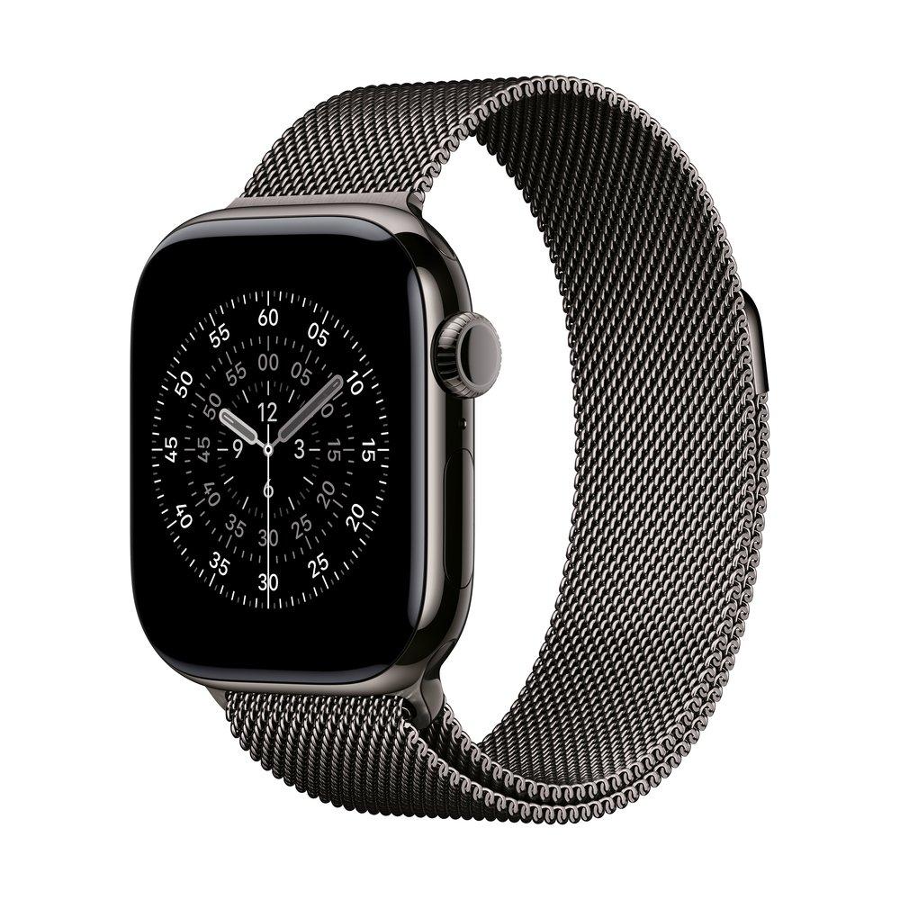 

Pre-order apple watch series 11 gps + cellular 42mm slate titanium case with slate mila...