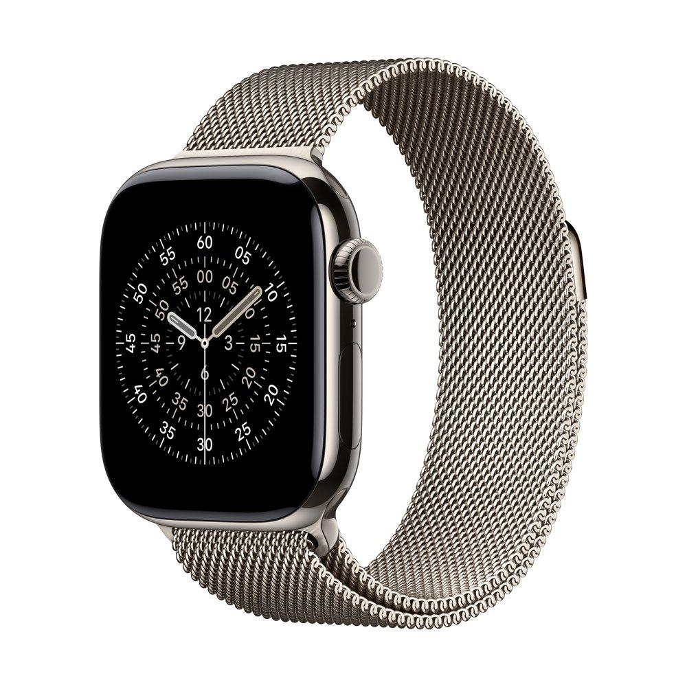 

Pre-order apple watch series 11 gps + cellular 46mm natural titanium case with natural ...