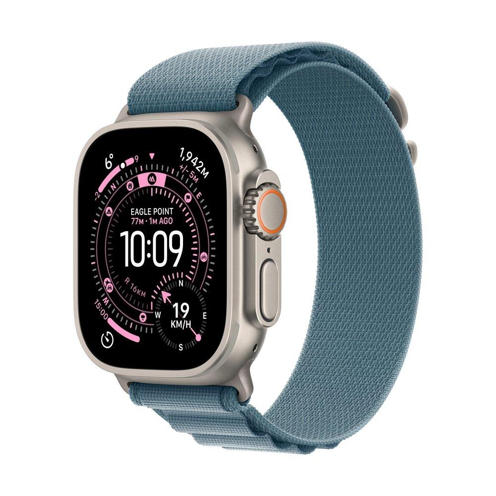 

Pre-order apple watch ultra 3 gps + cellular 49mm natural titanium case with light blue...