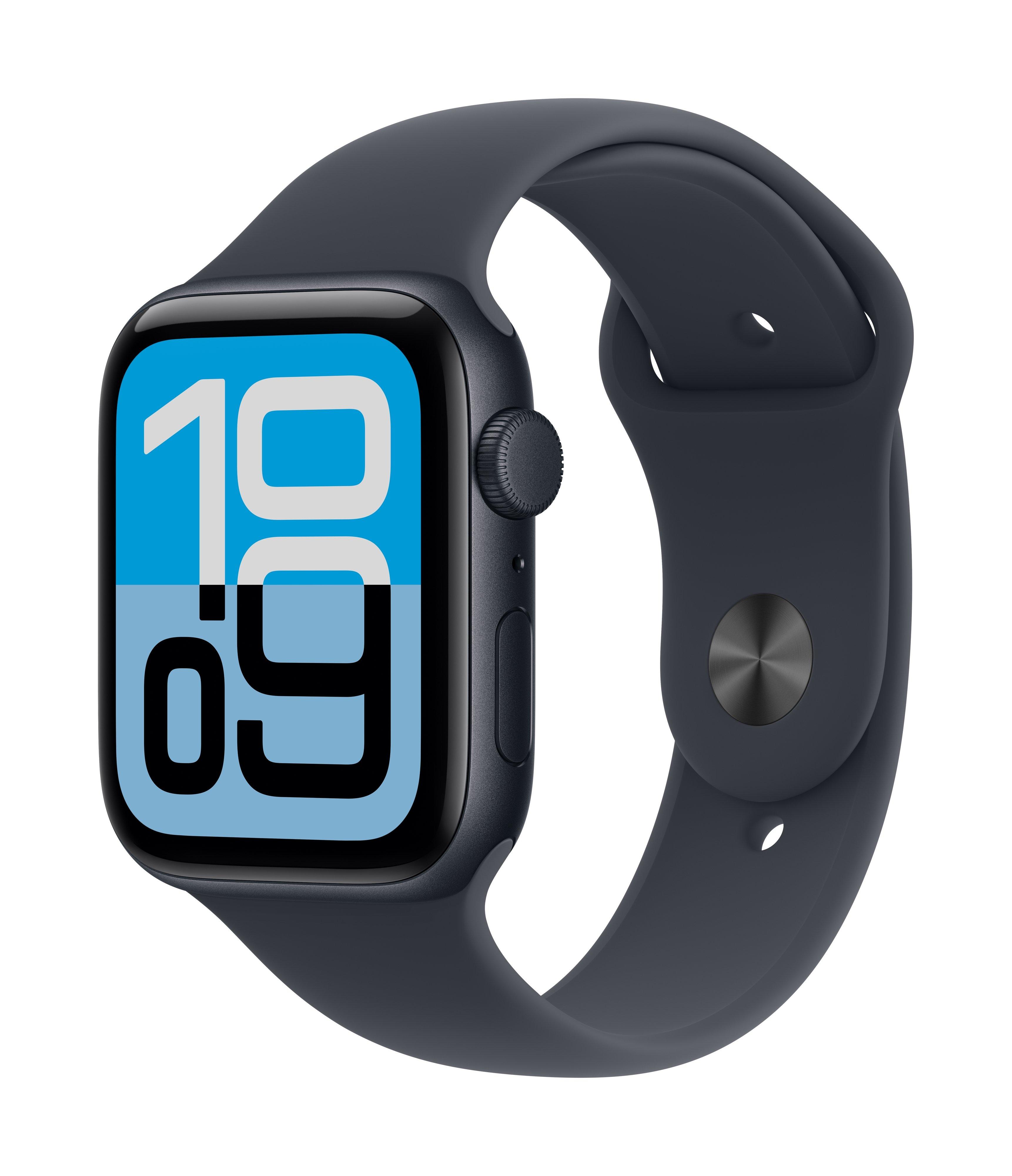 

Apple watch se 3 gps 44mm midnight aluminium case with midnight sport band - s/m