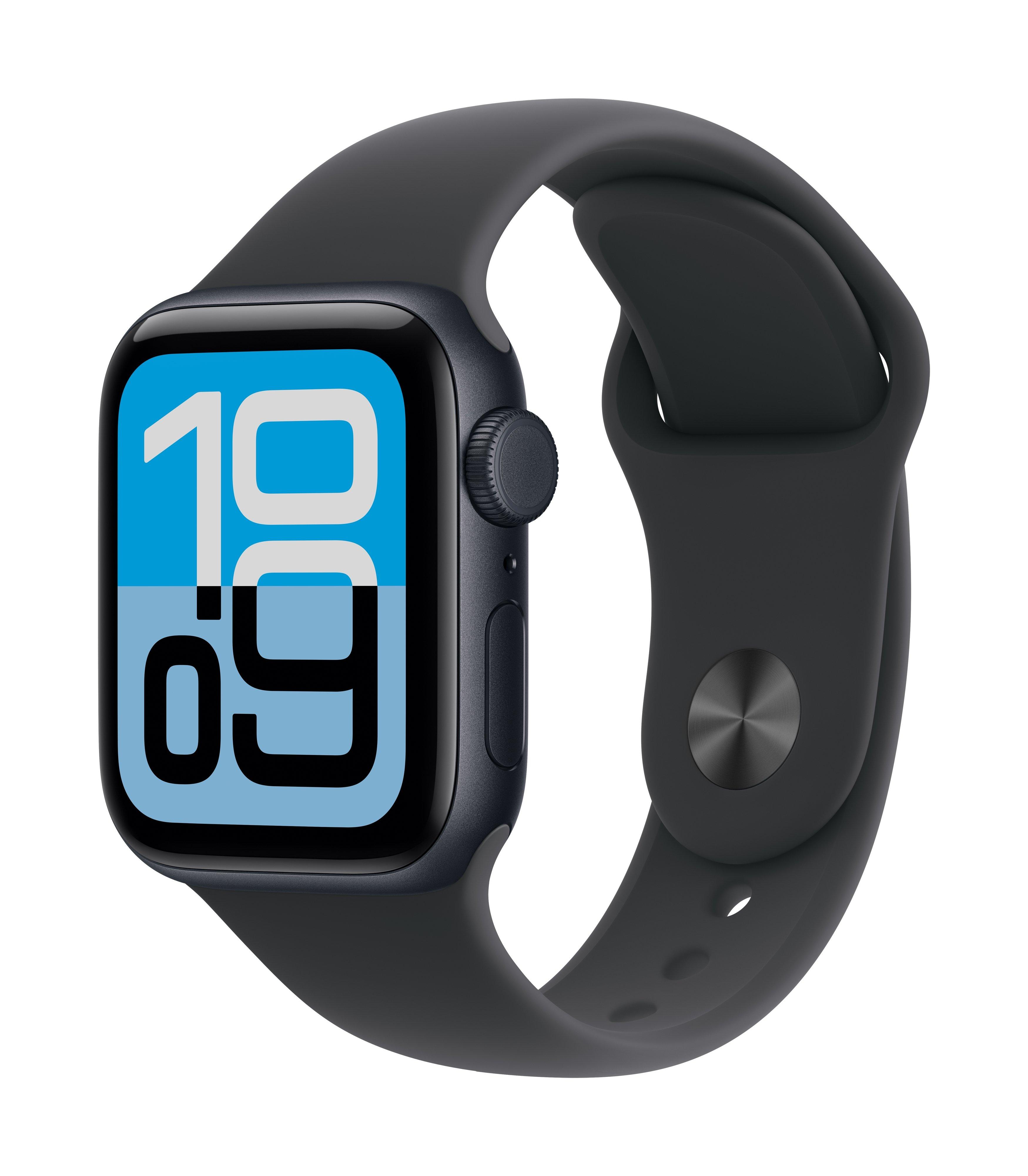 

Apple watch se 3 gps + cellular 44mm midnight aluminium case with midnight sport band -...