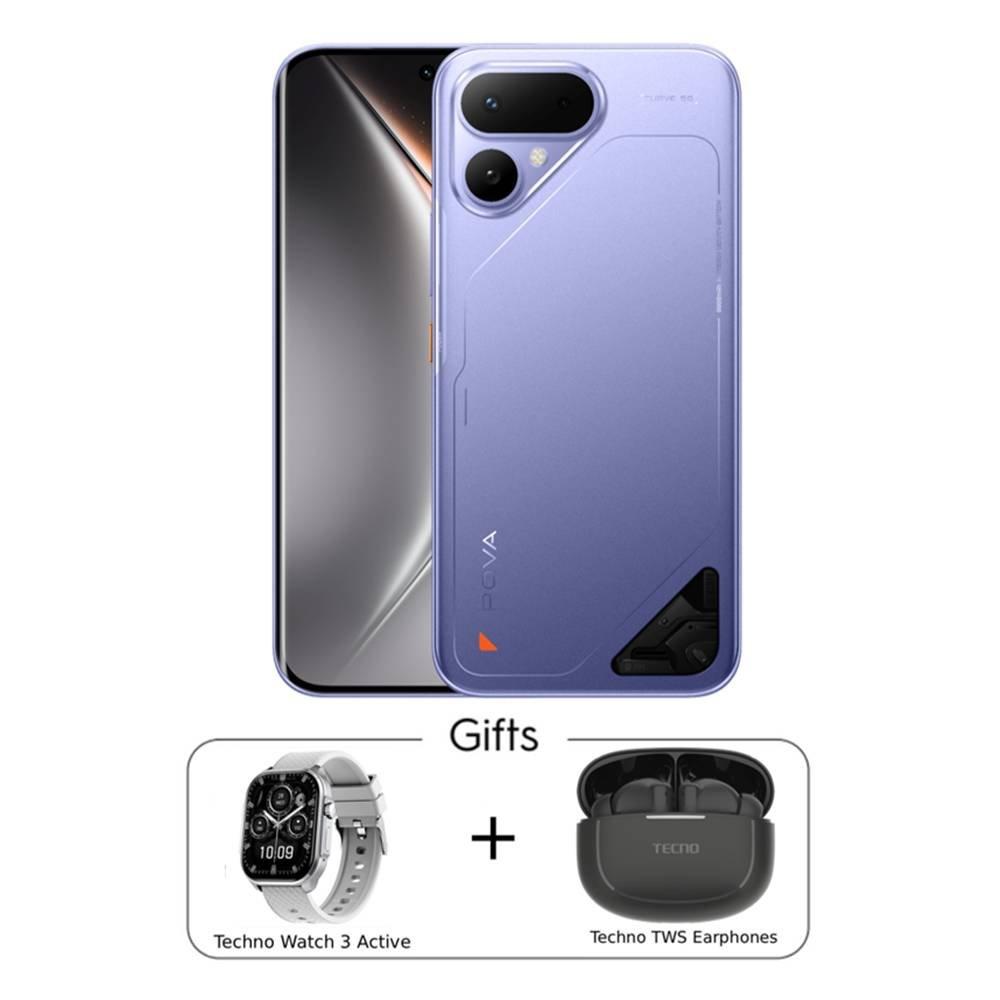 Tecno POVA Curve 2 5G Phone, 256GB, 12GB, 6.78” - Mystic Purple