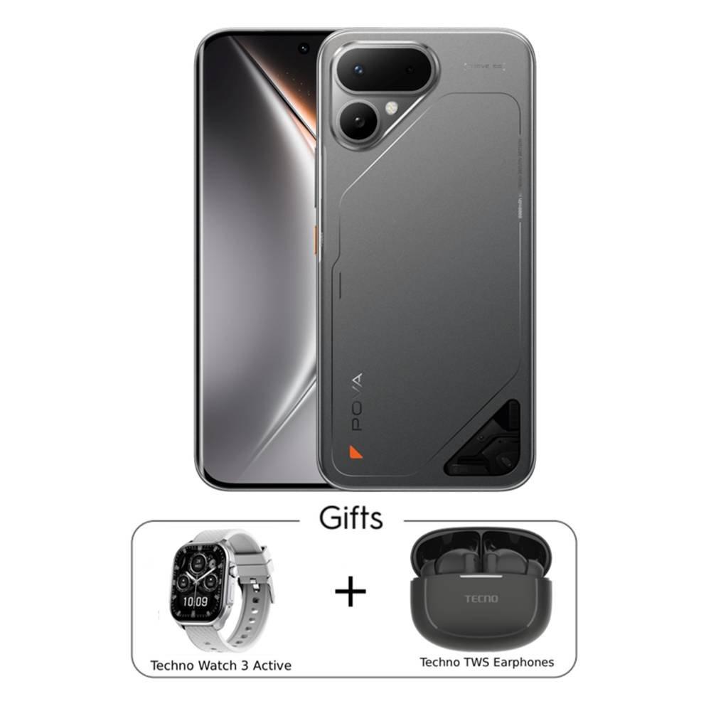 Tecno POVA Curve 2 5G Phone, 256GB, 12GB, 6.78” - Storm Titanium