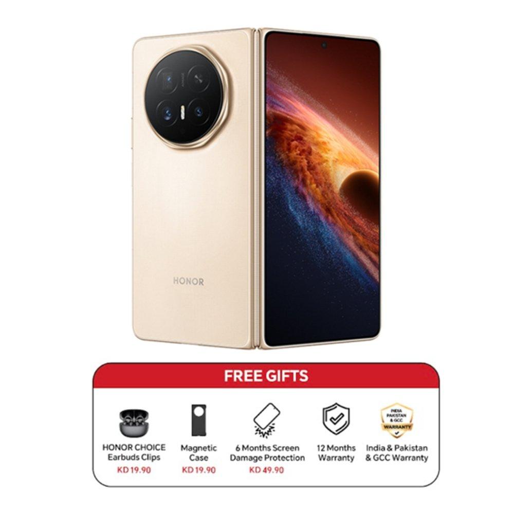 Honor Magic V6 Phone, Snapdragon 8 Elite Gen 5, 16GB RAM, 512GB, 7.95-Inch Foldable OLED Display – Gold