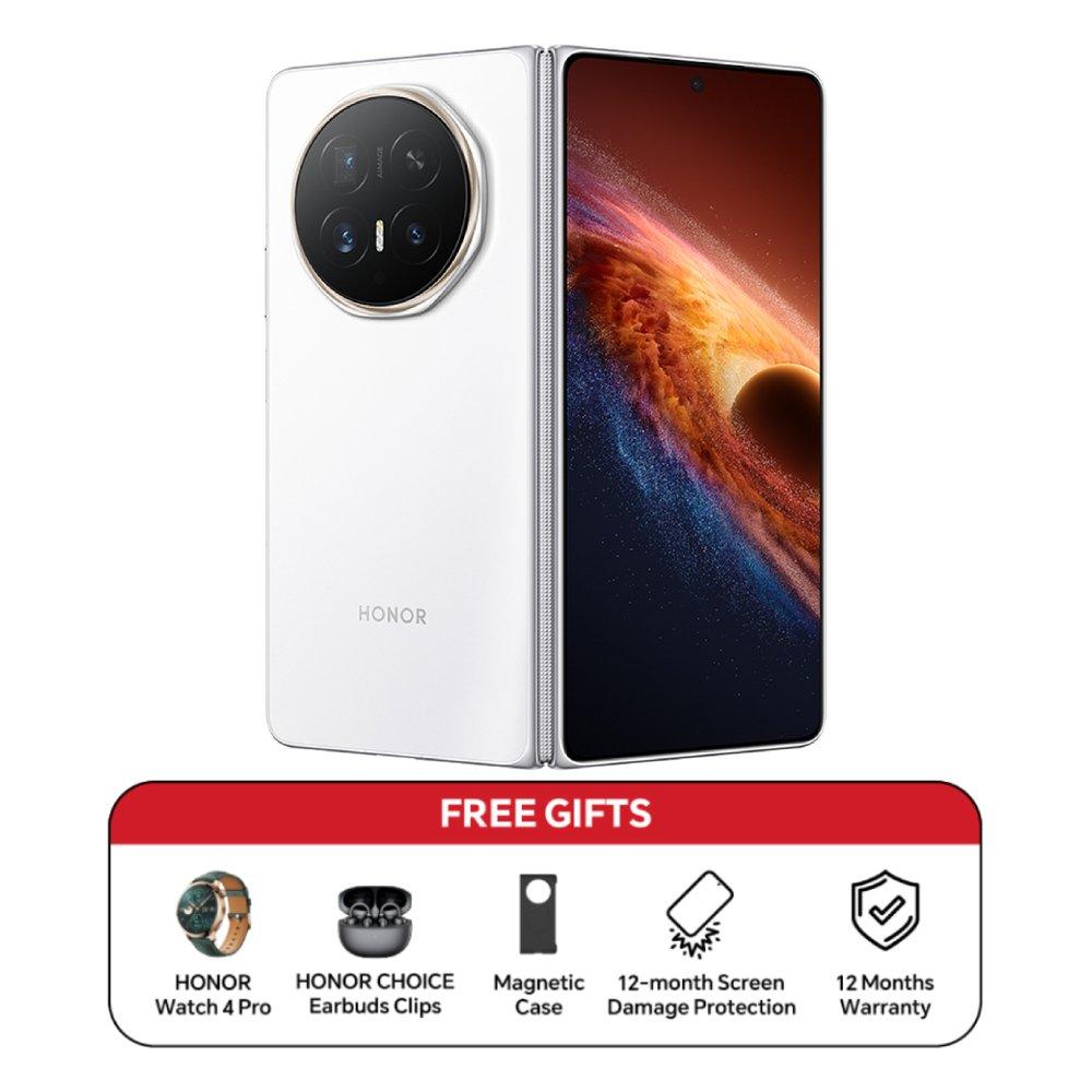 Pre-Order HONOR Magic V6 Phone, Snapdragon 8 Elite Gen 5, 16GB RAM, 512GB, 7.95-Inch Foldable OLED Display – White