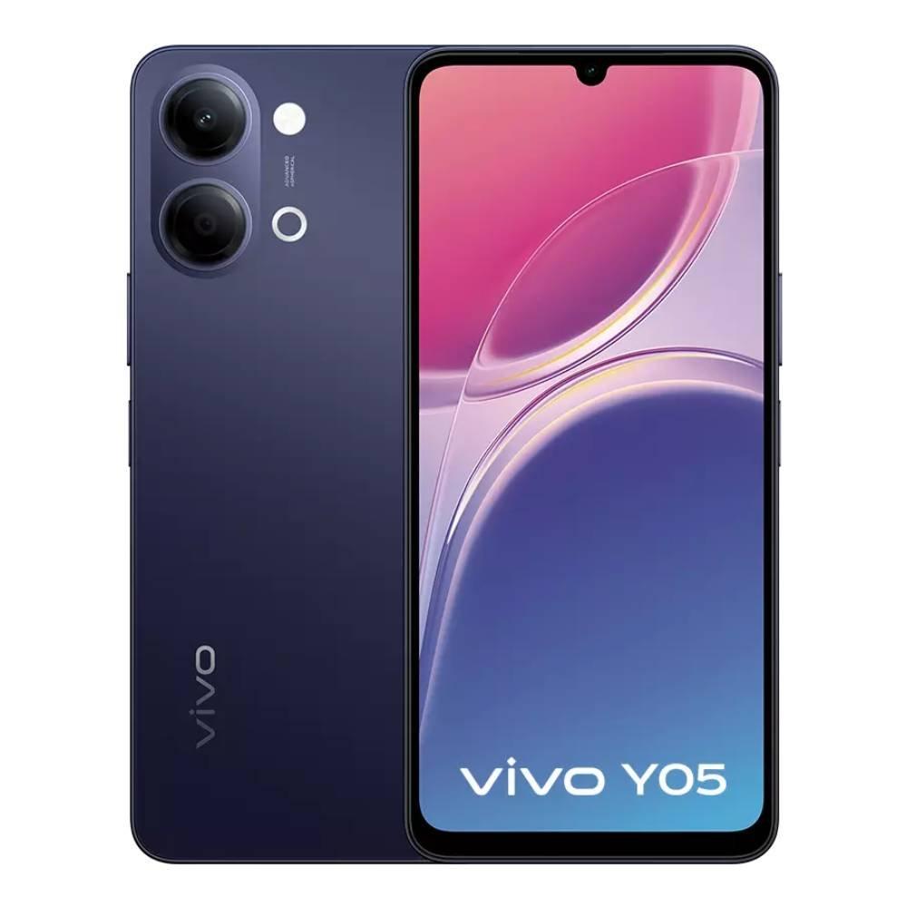 Vivo Y05 Phone, Unisoc T7225, 8GB RAM, 128GB, 6.74-Inch Display, Y05 - Black