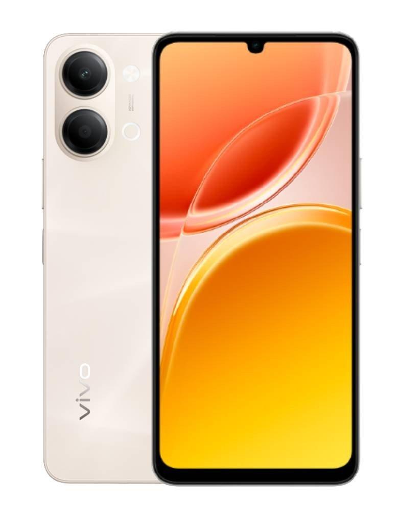 Vivo Y05 Phone, Unisoc T7225, 8GB RAM, 128GB, 6.74-Inch Display, Y05 - Gold