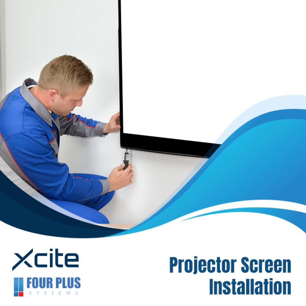 

Motorized projector screen installation service