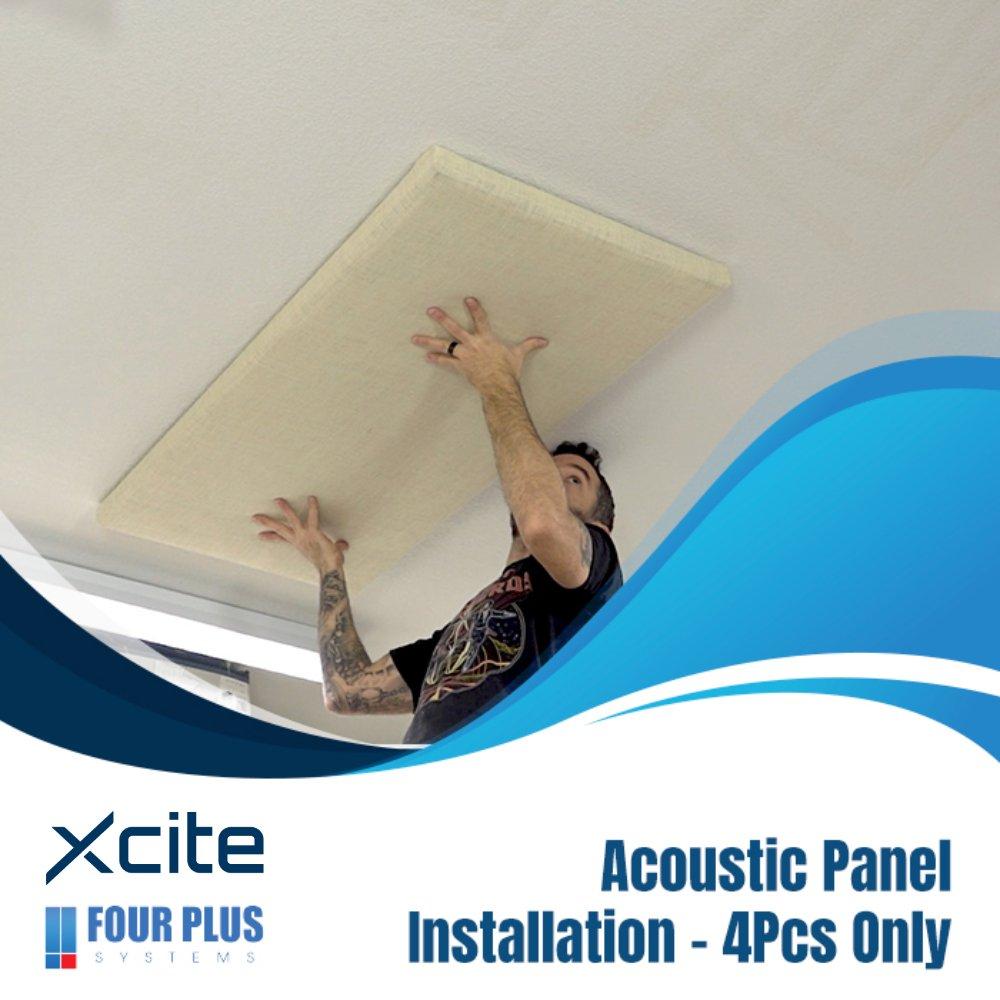 

Acoustic panel installation service 4 pieces only