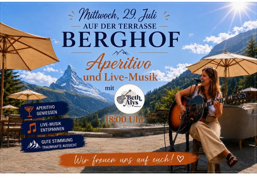Aperitivo & Live-Musik auf der Berghof-Terrasse
