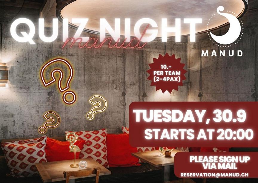 Quiz night @ Manud