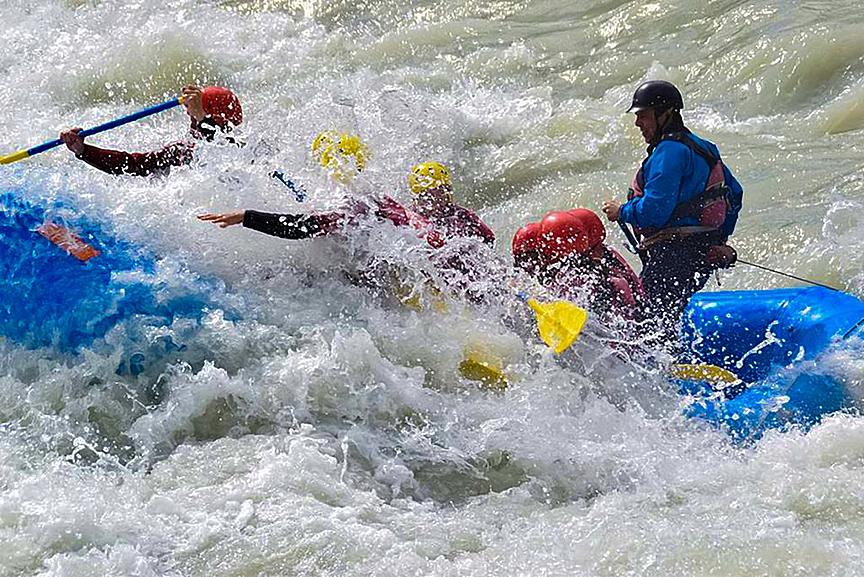 Descente en rafting rivière Vispa - demi-journée