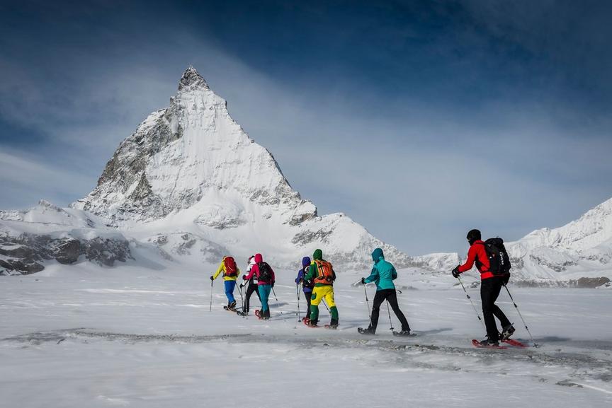 Snowshoe Hike Matterhorn Glacier Trail - ZERMATTERS