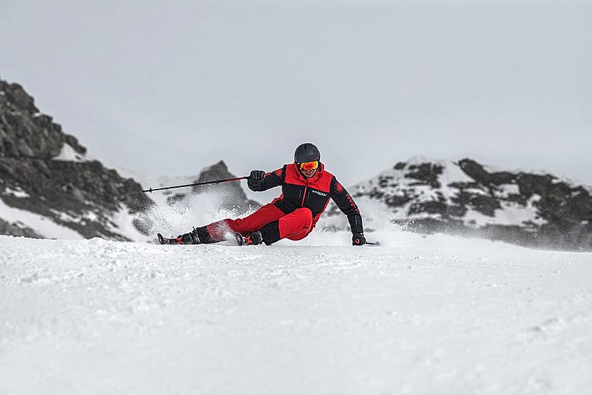 Stöckli ski test, Trockener Steg