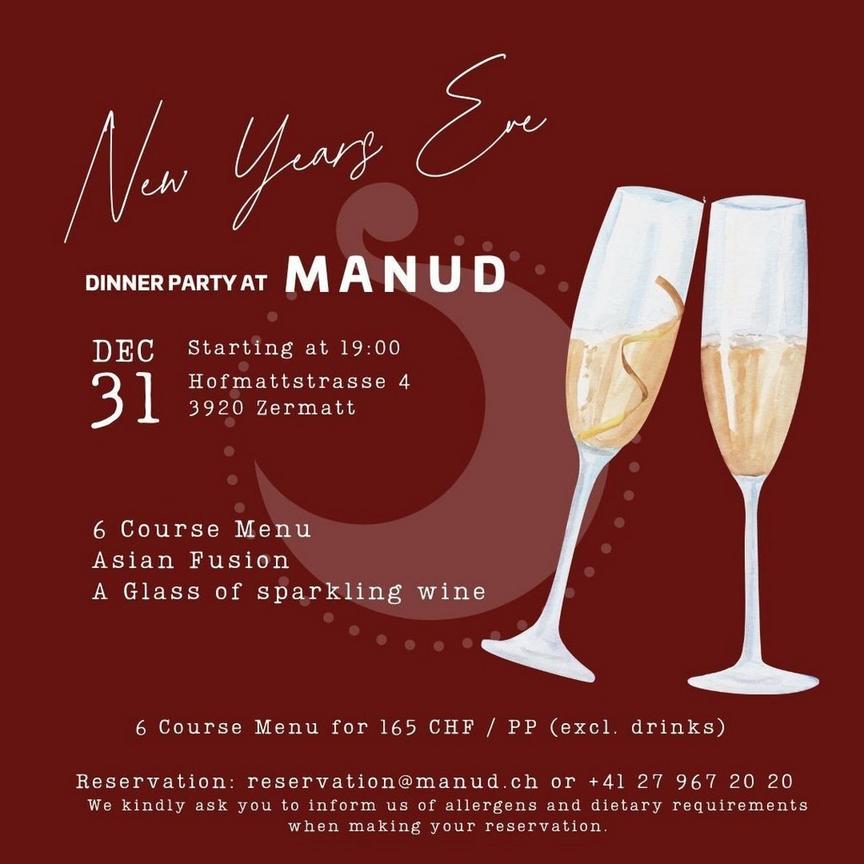 New Years Dinner Party at MANUD