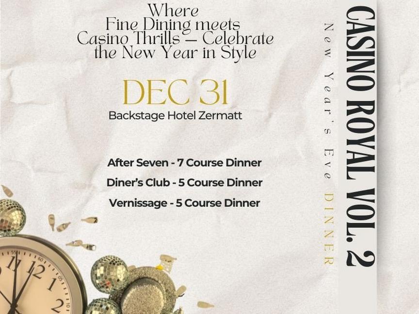 Ring in 2026 with a spectacular Casino Royal at Backstage Hotel Vernissage