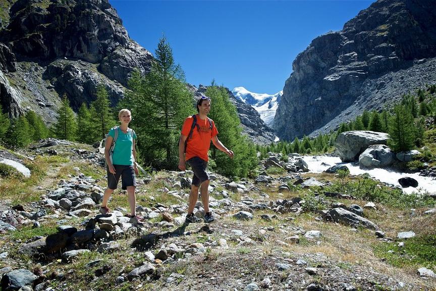 Der Gornergletscher im Wandel der Zeit (Nr. 17b)
