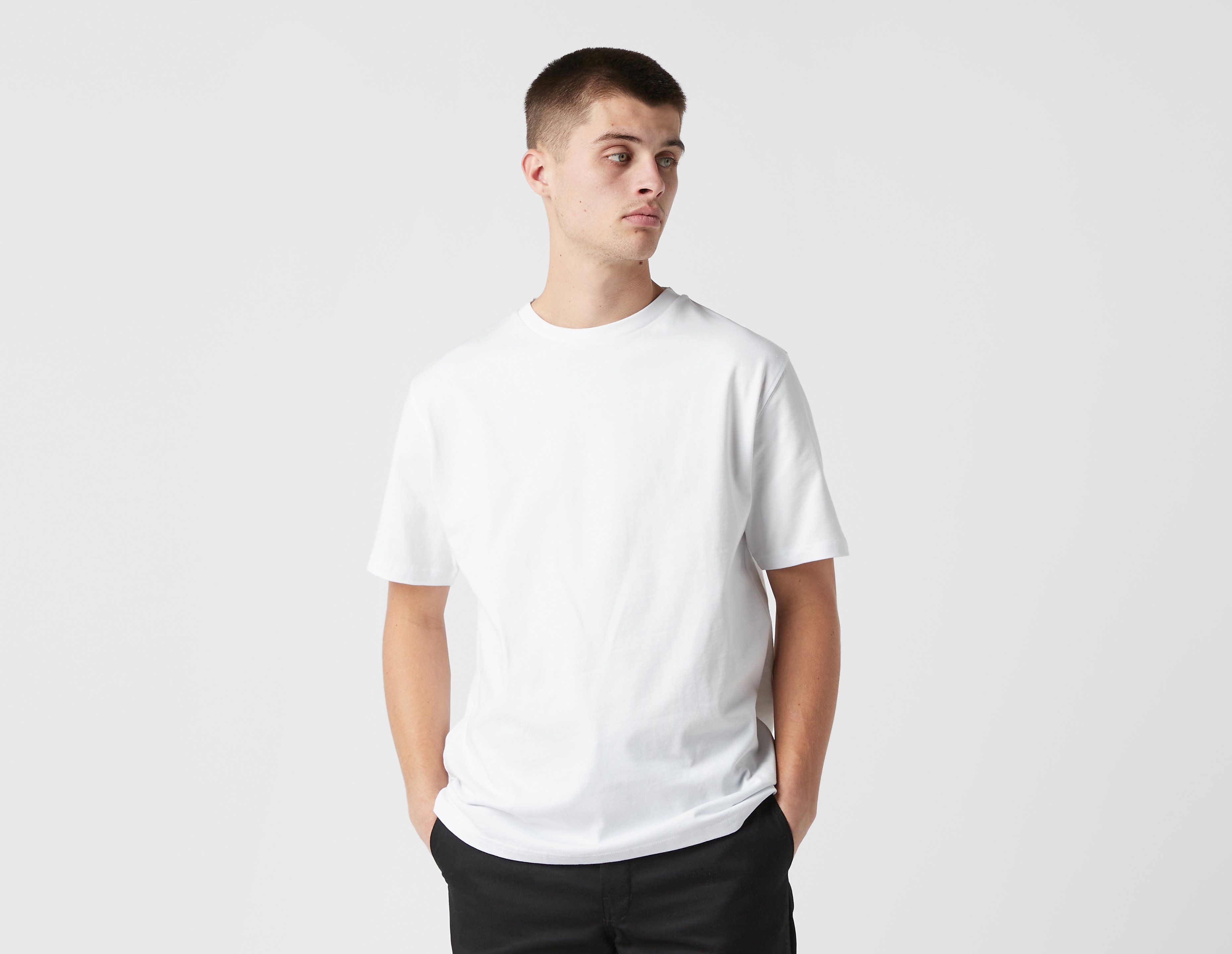footpatrol 2-pack blank t-shirts - white, white