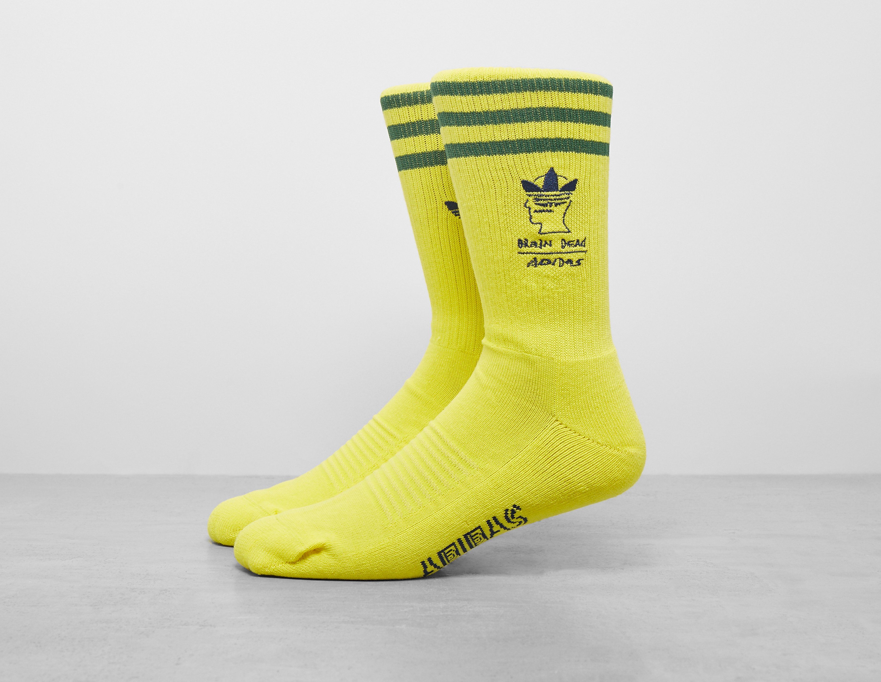 Adidas   x Brain Dead Sock Yellow, FootPatrol