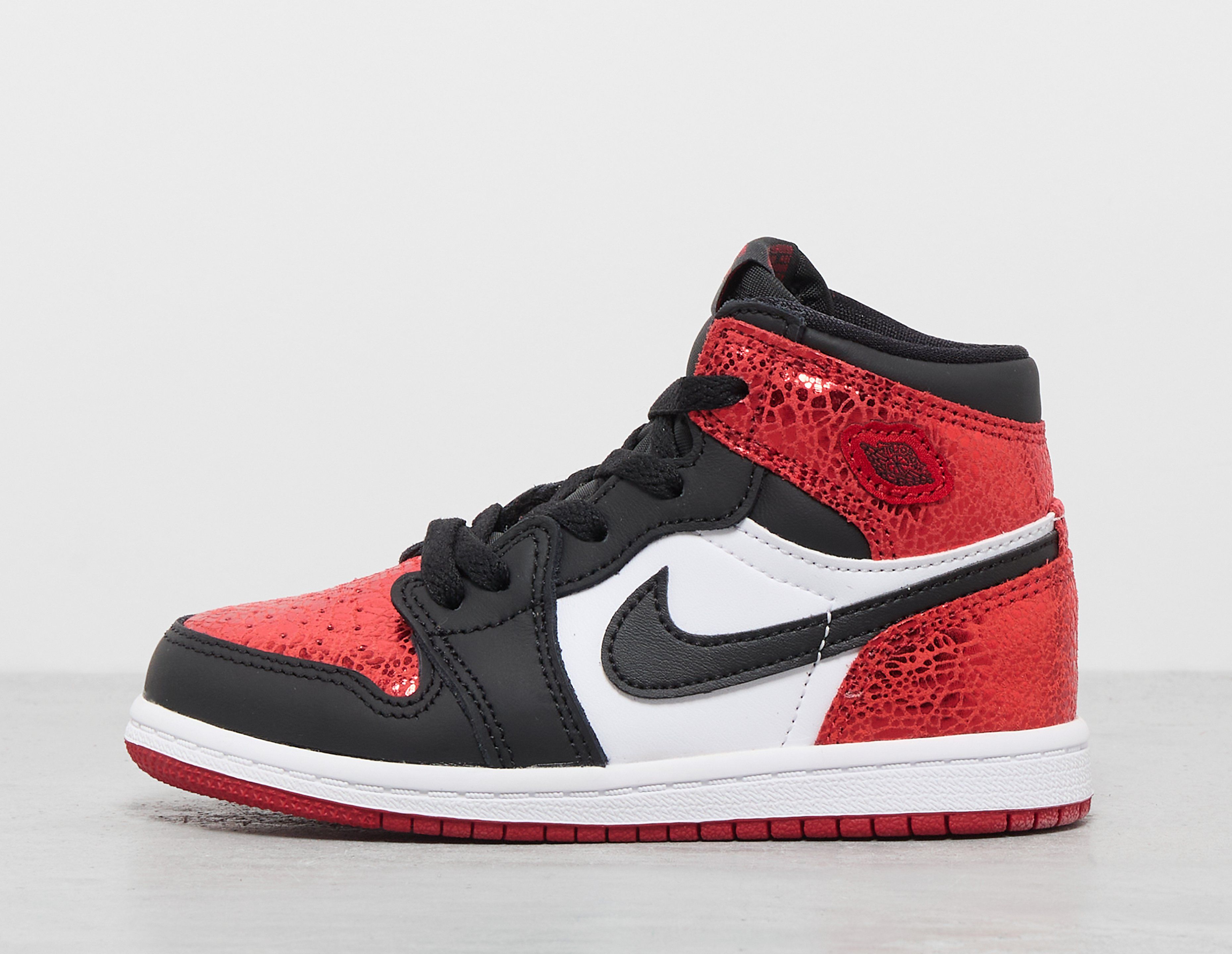 Jordan Air Jordan 1 herensneaker zwart, wit en rood