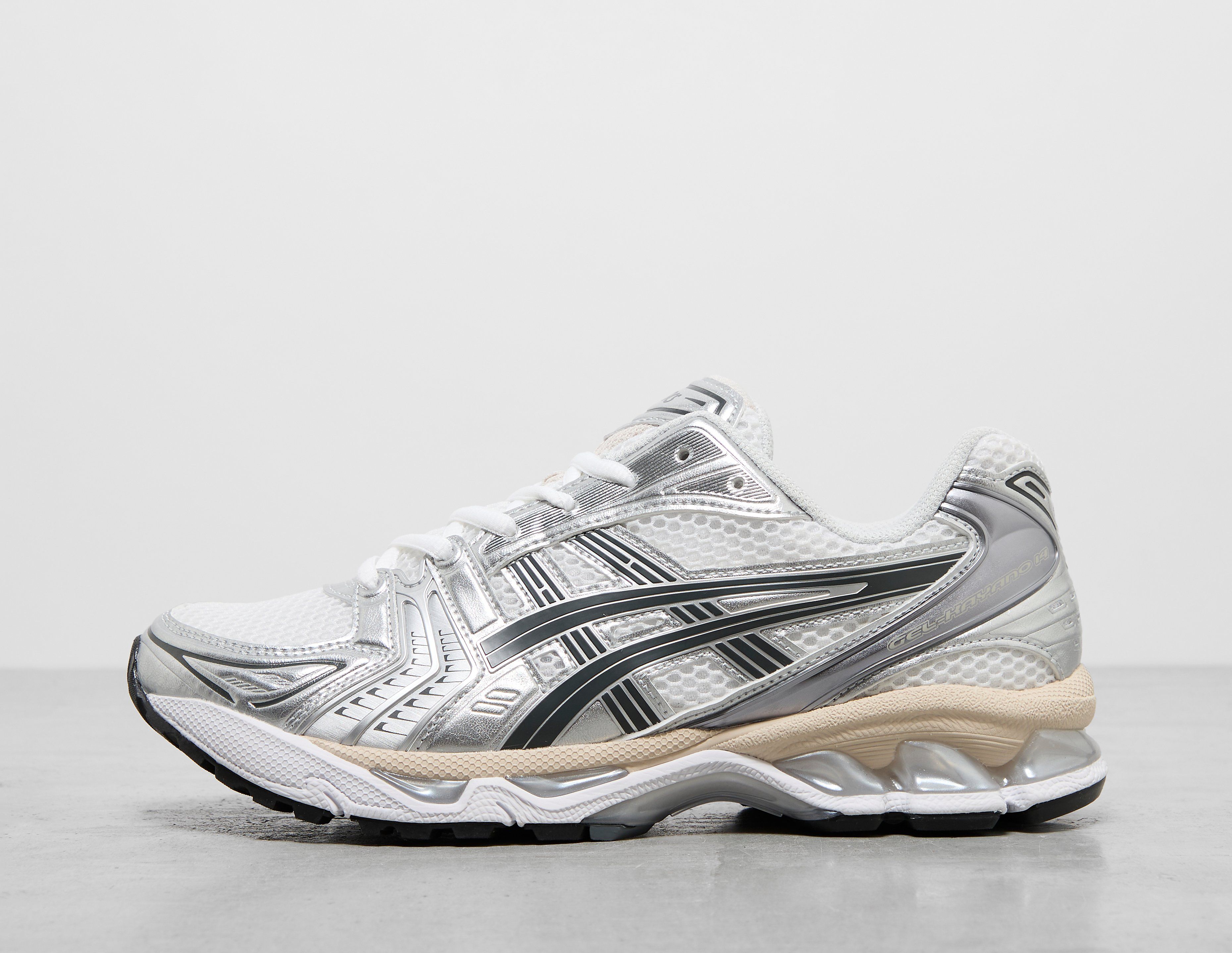 Asics Gel Kayano 14 damessneaker zilver, grijs en wit