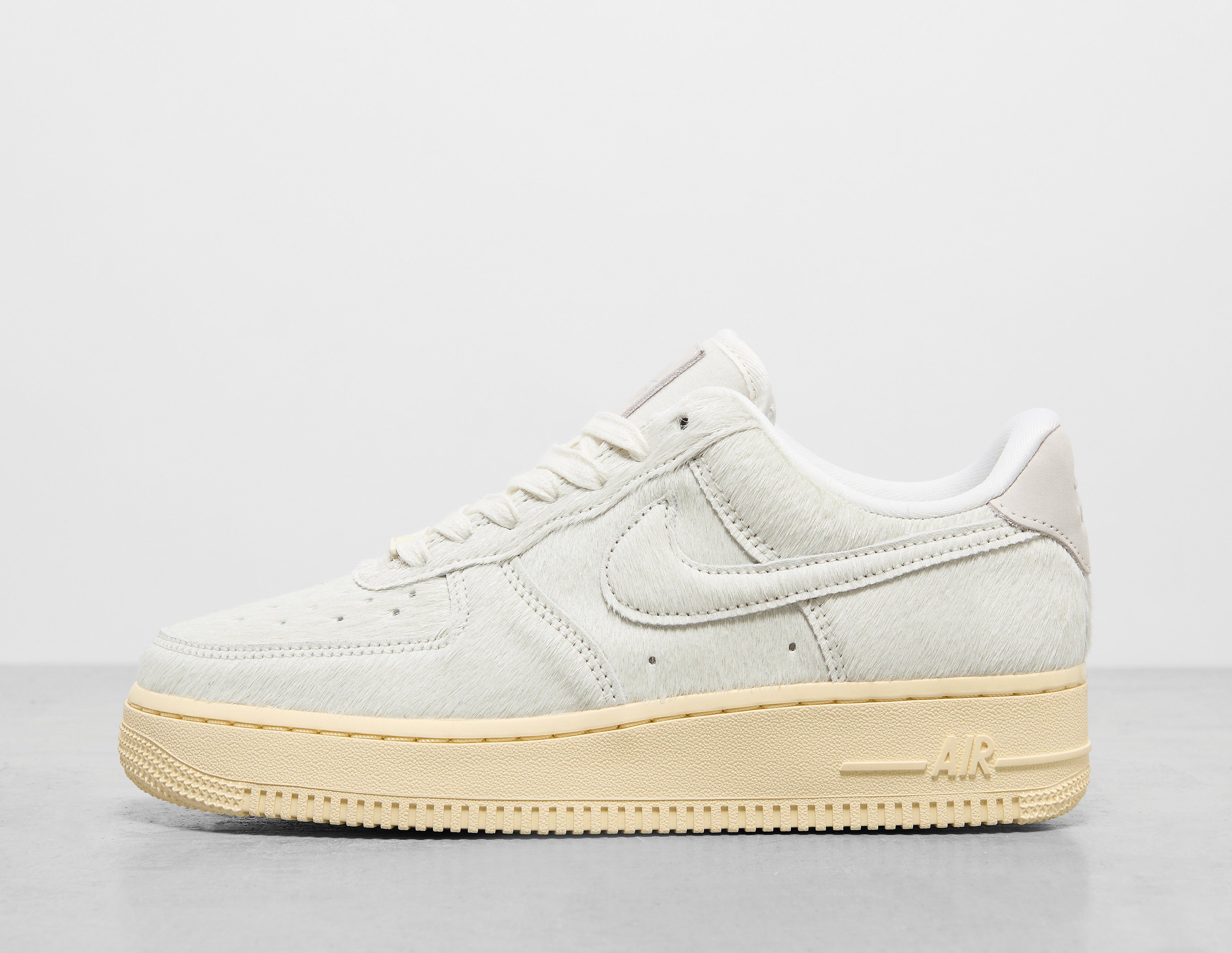 Nike Women's  Air Force 1 Low Pony Hair  Beige, FootPatrol
