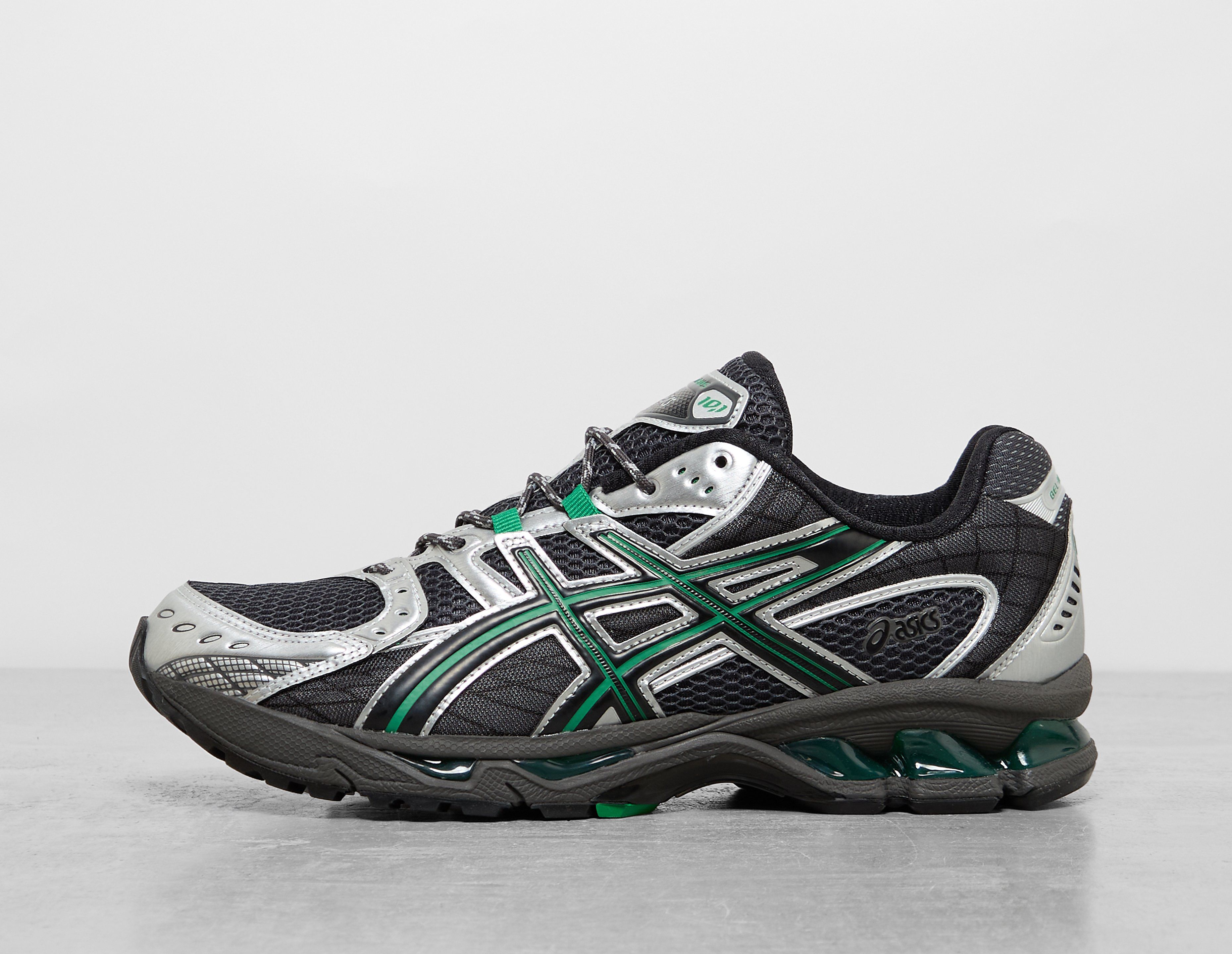 Asics Gel Nimbus herensneaker zwart, grijs en groen