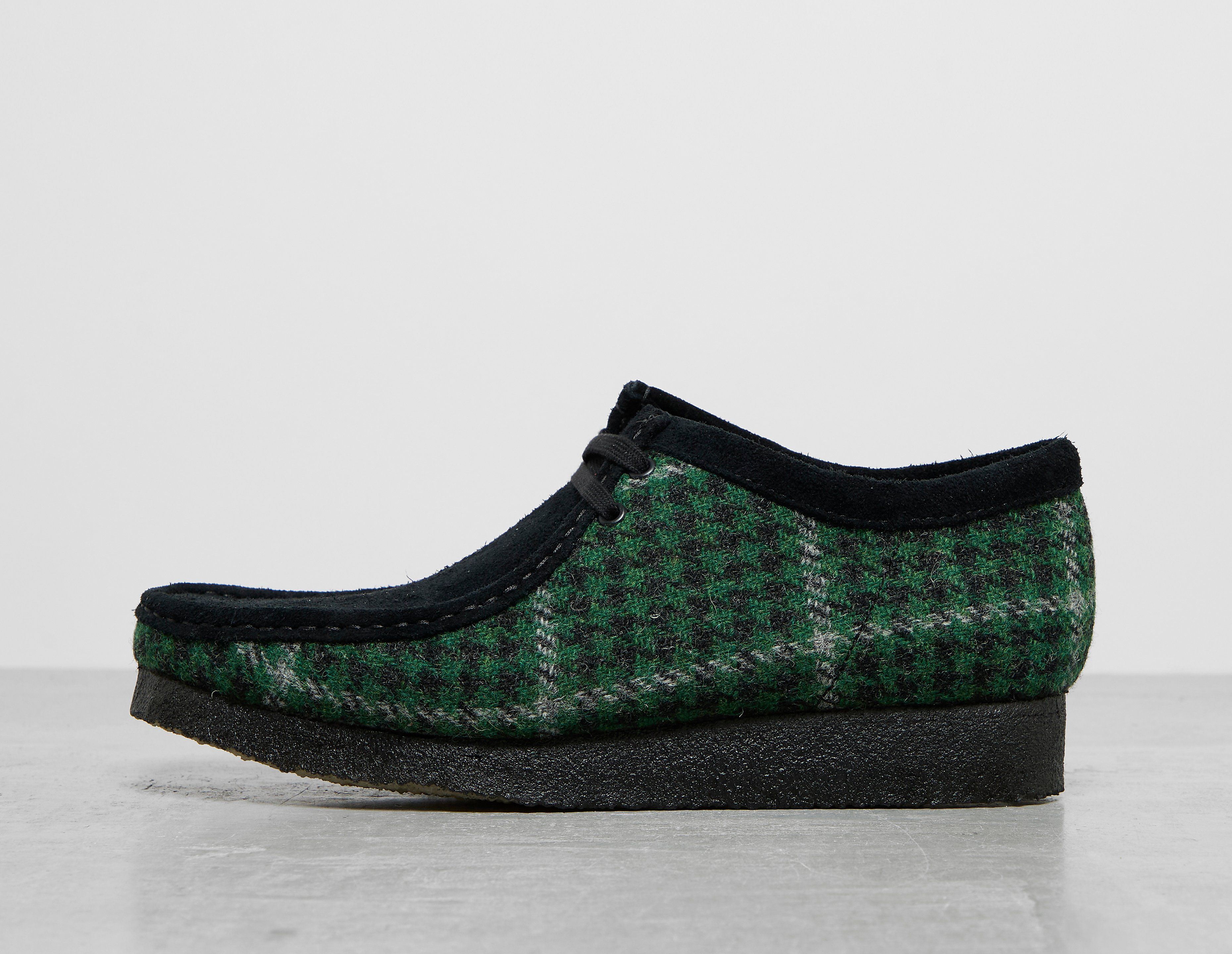 Clarks Originals Men's  Wallabee Harris Tweed Green, FootPatrol