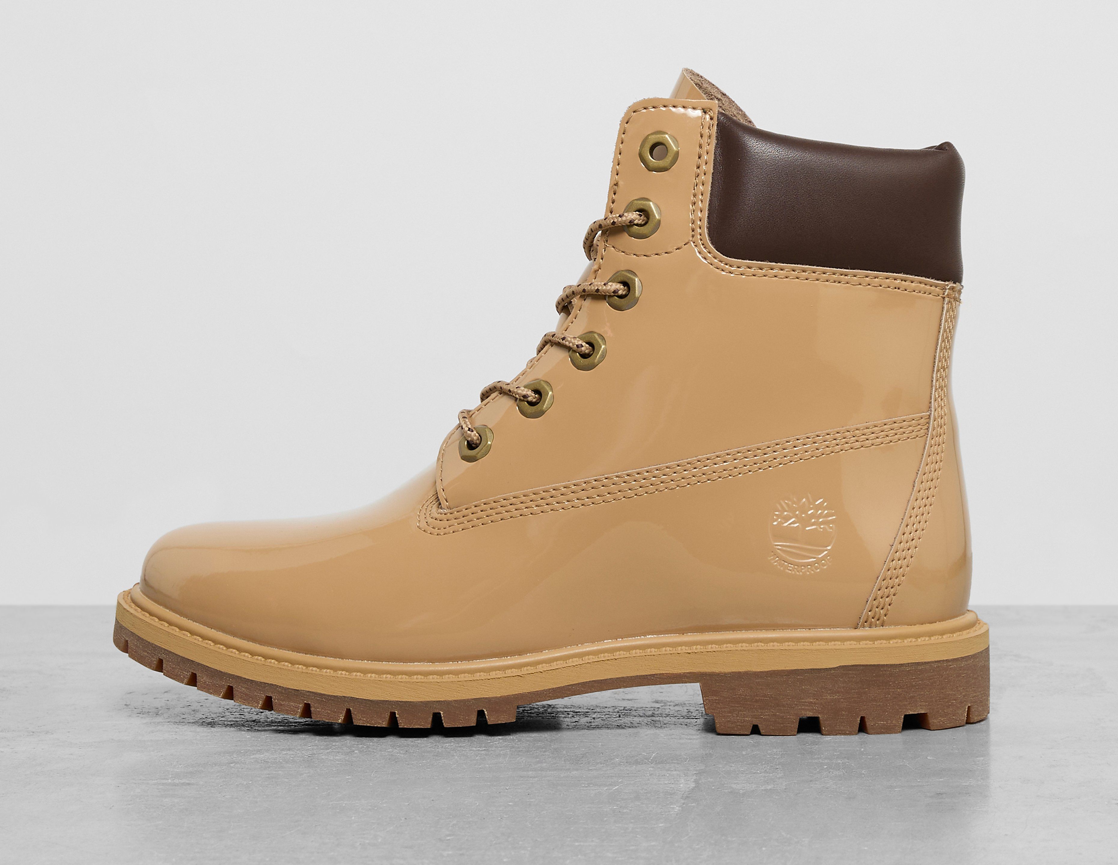 Timberland Women's  6 Inch Premium Waterproof Boots  Beige in Size 6, FootPatrol