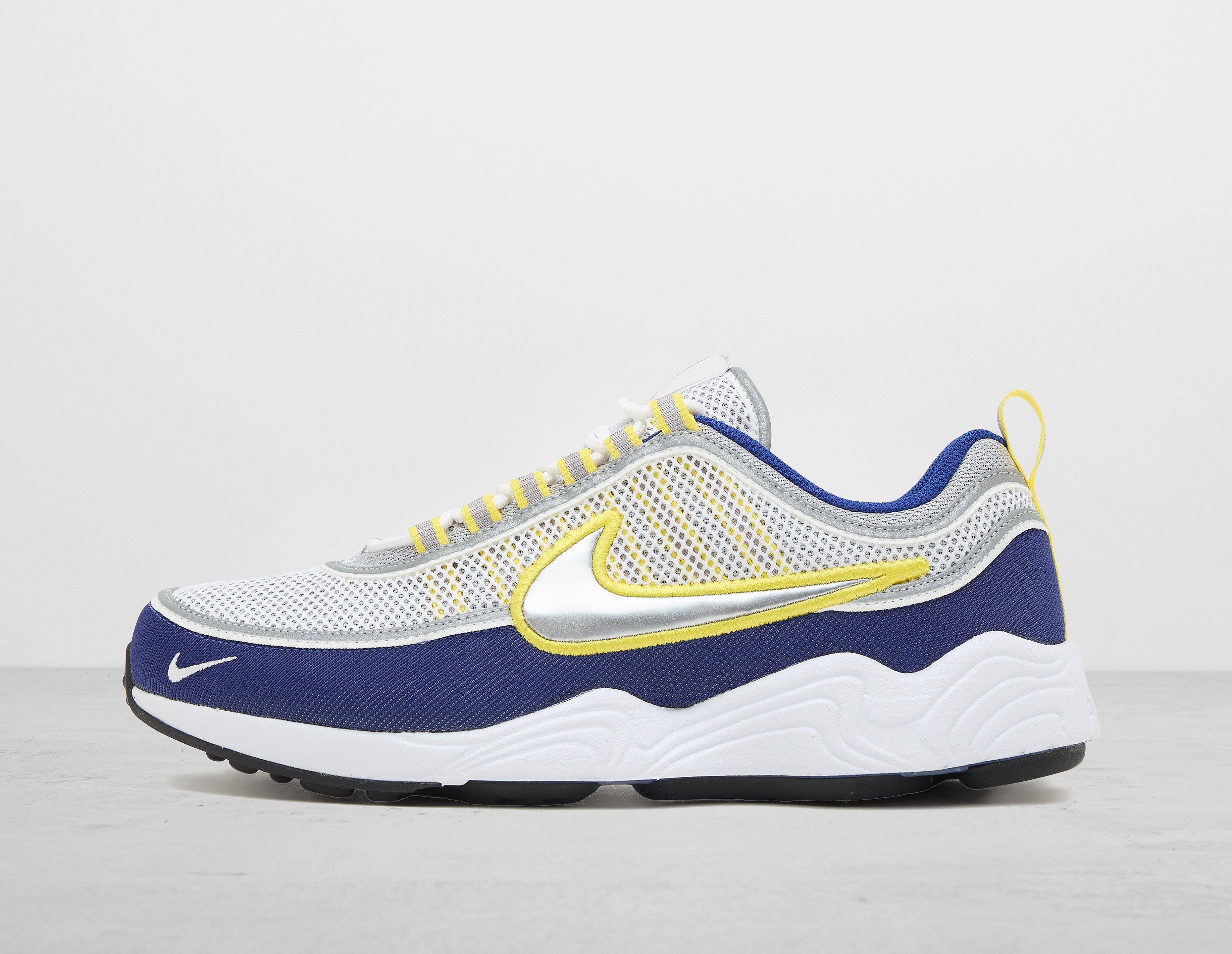 Nike Air Zoom Spiridon herensneaker geel en blauw
