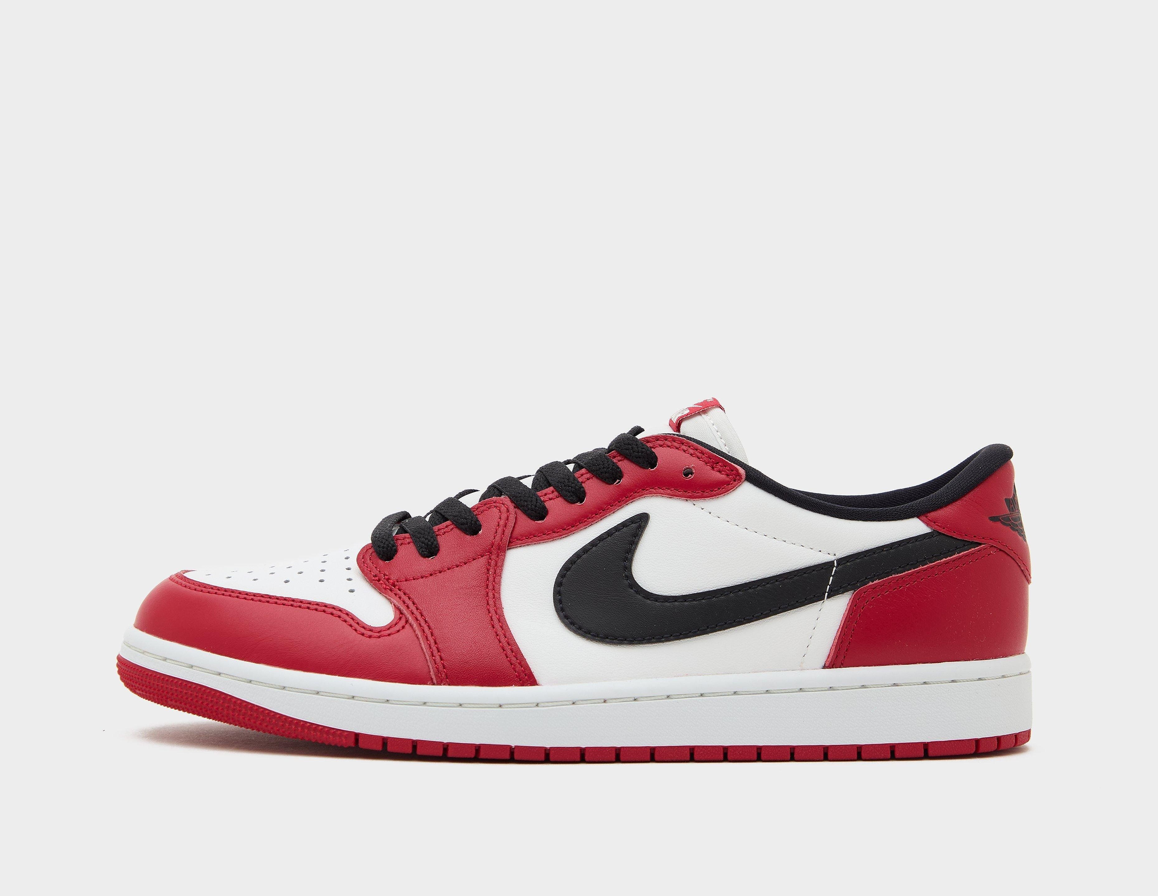 Jordan Men's  Air 1 Low OG Red, FootPatrol