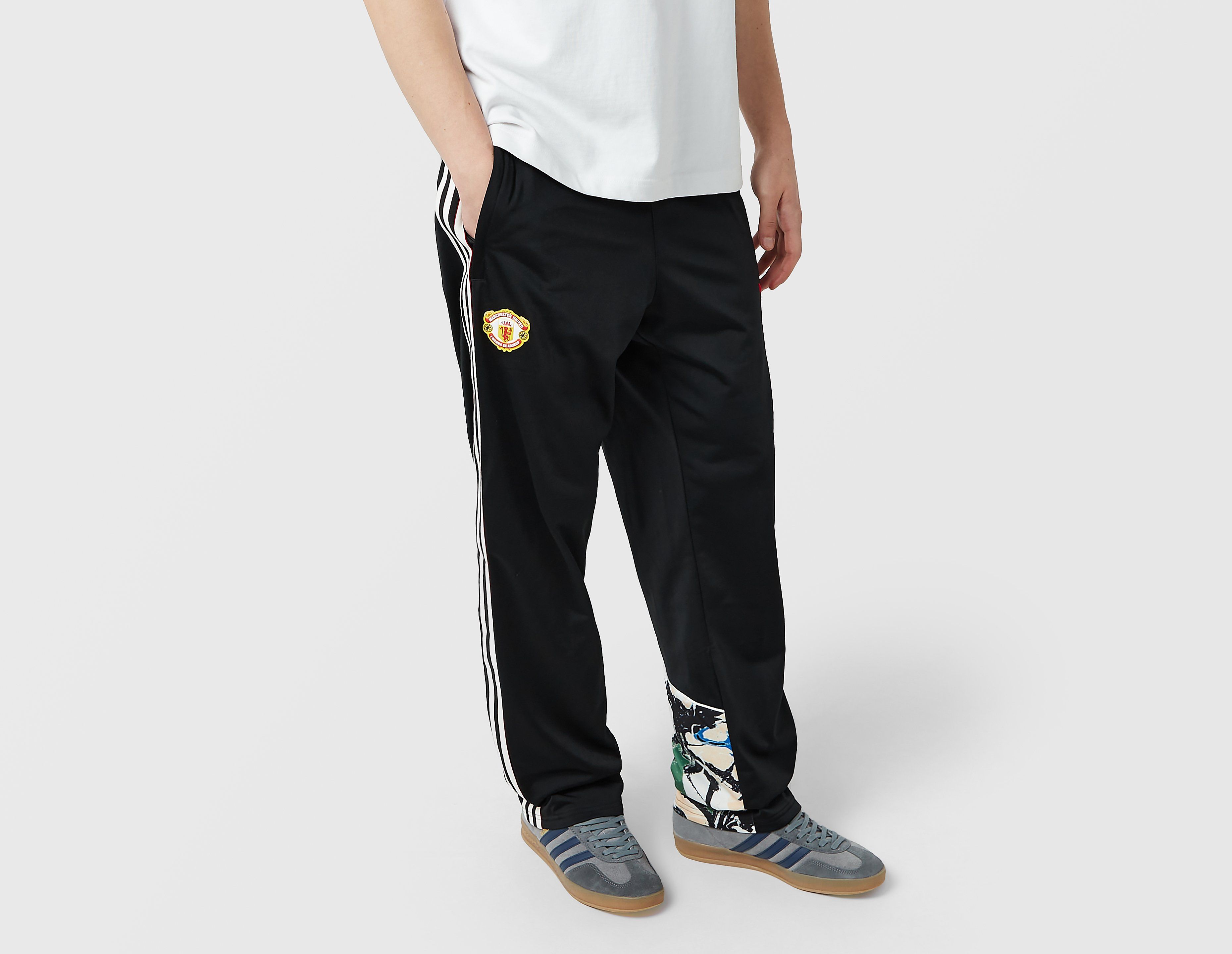 Adidas Originals   X Manchester United X The Stone Roses Track Pants Black in Size Medium, FootPatrol