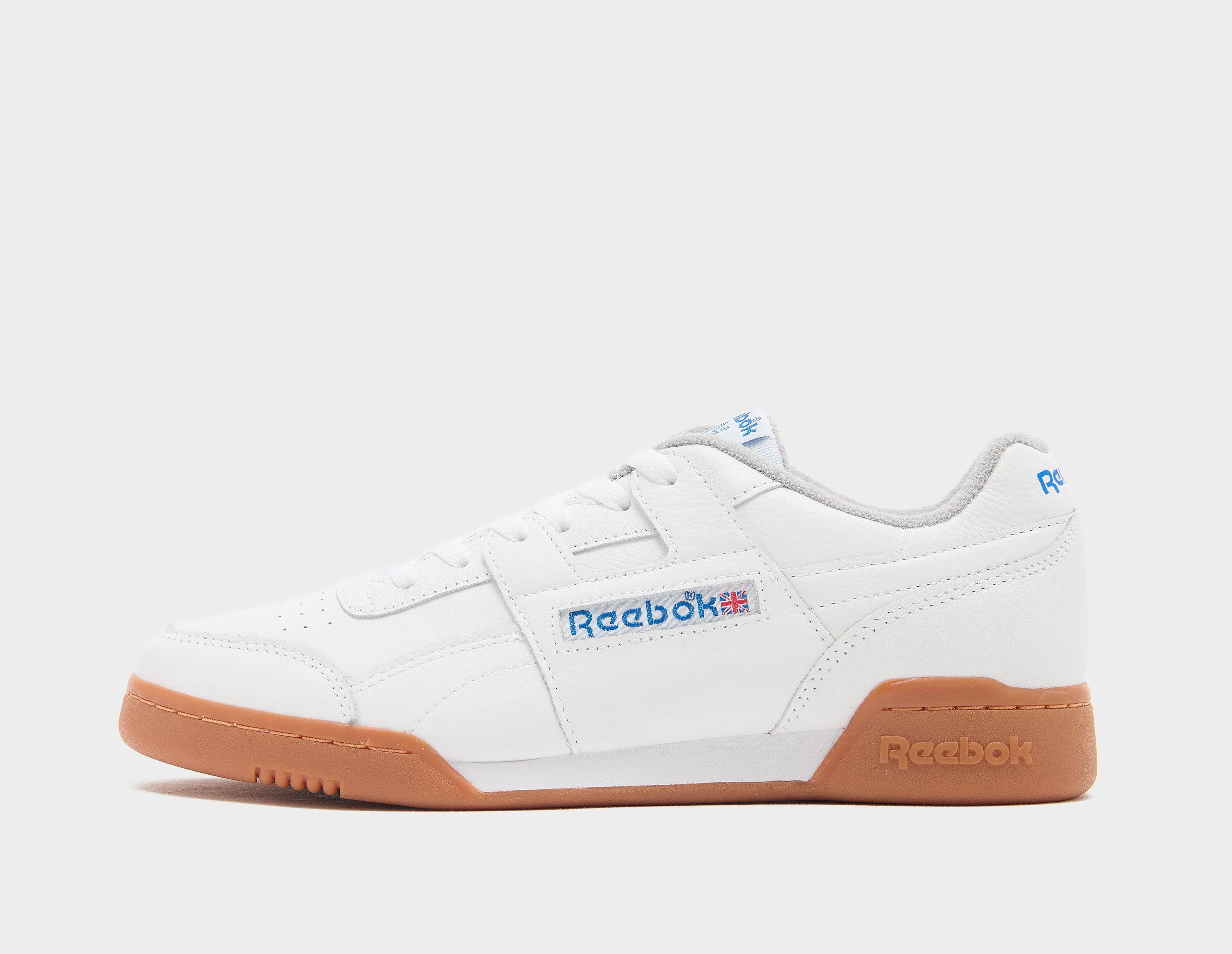 Reebok Workout Plus herensneaker wit en blauw